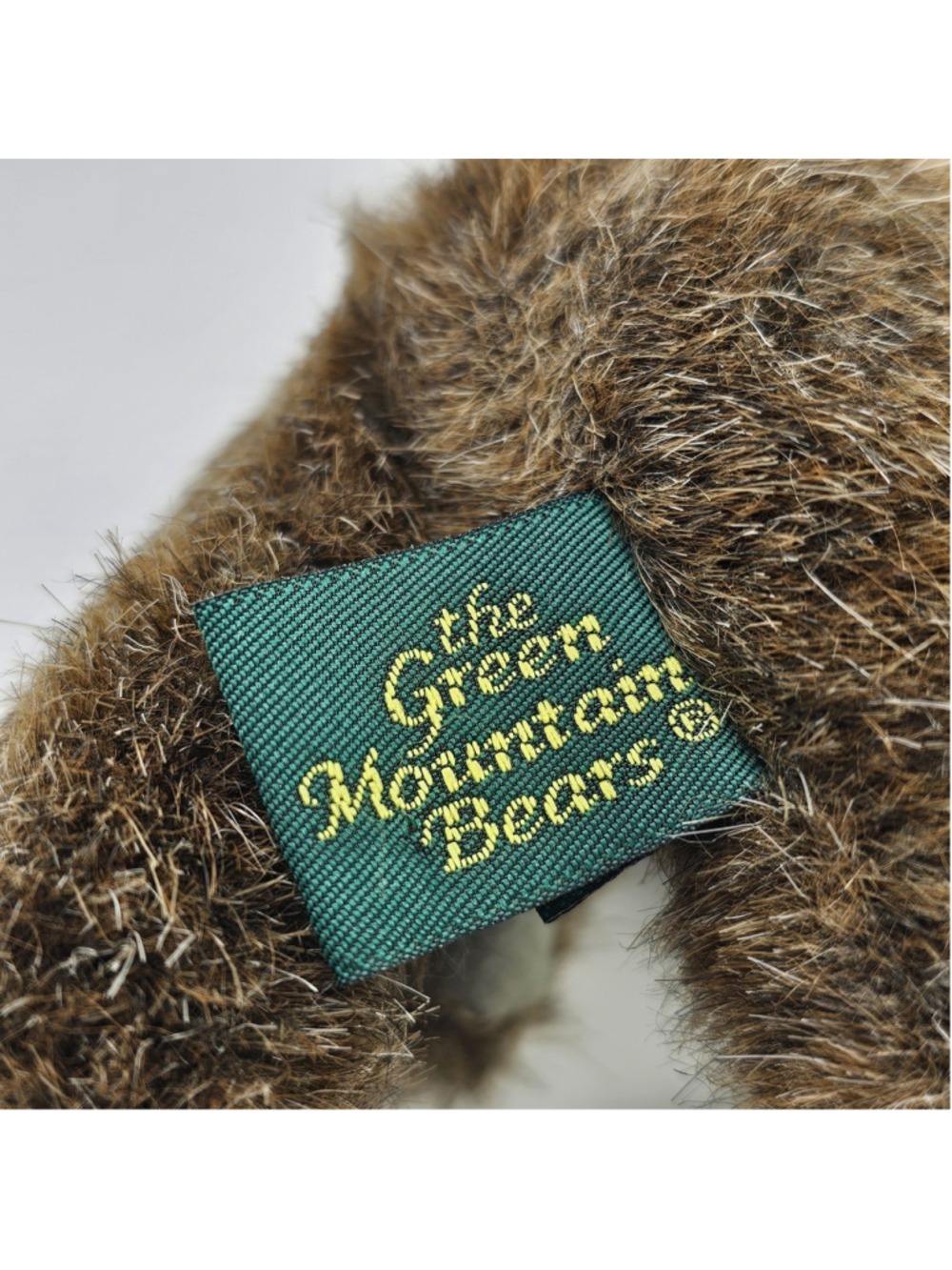 1993 Mary Meyer Green Mountain Bears 8" Poseable Teddy Bear Plush Vintage - Picture 8 of 14